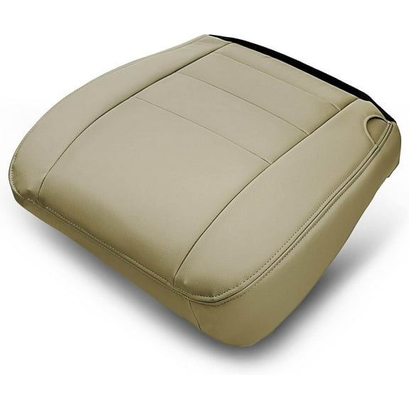 A-Premium Front Driver Car Seat Cover Compatible with Ford Excursion 2002 2003 2004 Tan Leather