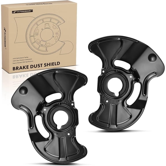 A-Premium Front Driver and Passenger Brake Dust Shield Compatible with Select Mercedes-Benz Models - C230, C240, C280, C32 AMG, C320, C350, C55 AMG, CLK320, CLK350, CLK550 - # A2034200244, 2-PC Set