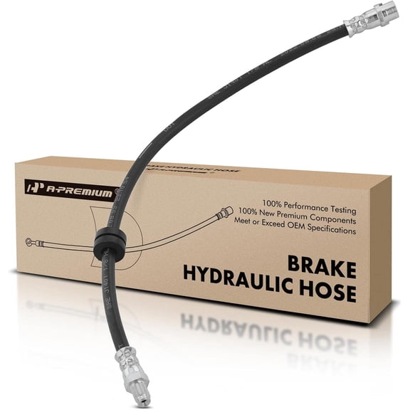 A-Premium Front Driver or Passenger Brake Hydraulic Hose Compatible with BMW Models - 318i, 318is, 318is, 320i, 323i, 323is, 325i, 325is, 328i, 328is, Z3 - Replace# 34321159717