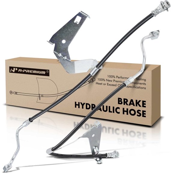 A-Premium Front Driver and Passenger Brake Hydraulic Hose Compatible with Ford Models - For F-250 Super Duty 2008-2010, For F-350 Super Duty 2009-2010,4WD - Replace# 8C3Z2078B(Pack of 2)