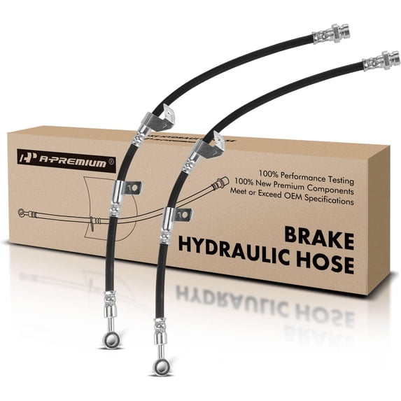 A-Premium Front Driver and Passenger Brake Hydraulic Hose Compatible with Hyundai and Kia Models - Entourage 2007-2009, Sedona 2006-2012 2014 - Replace# 587314D000DS(Pack of 2)