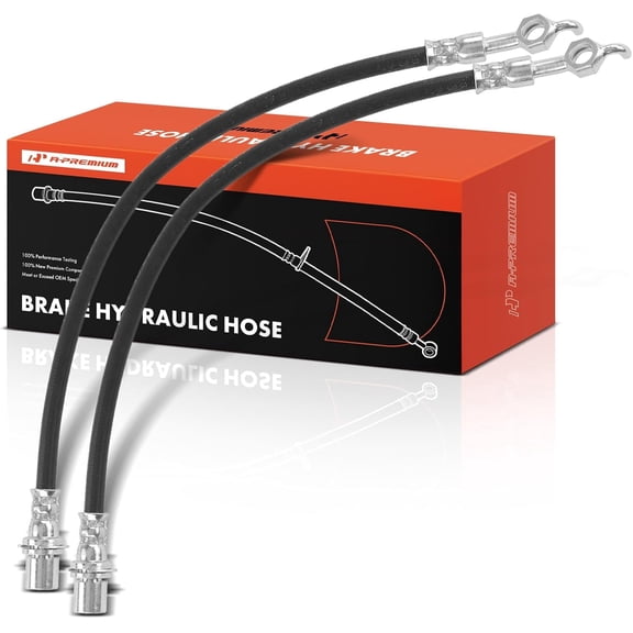 A-Premium Front Driver and Passenger Brake Hydraulic Hose Compatible with Select Lexus Models - LS400 1995 1996 1997 1998 1999 2000 - Replace# 9094702810(Pack of 2)
