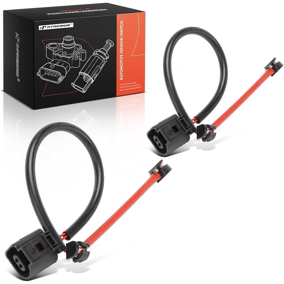 A-Premium Front Driver and Passenger Brake Pad Wear Sensor Compatible with Porsche 911 2014-2018, Boxster 2013-2016, Cayman 2014-2016, 718 Boxster Cayman 2017-2018, 2-PC Set