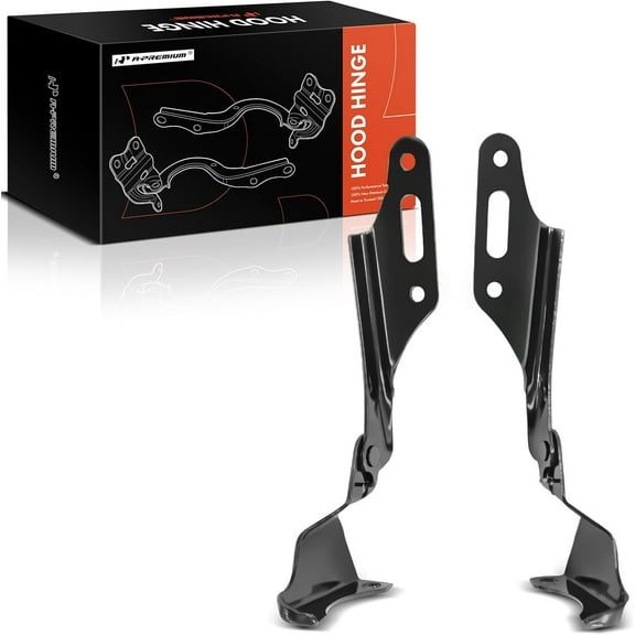 A-Premium Front Driver and Passenger Hood Hinges Compatible with Acura RSX 2002 2003 2004 2005 2006, Front Left and Right Side, 2-PC Set, Replace# 60170S6M000ZZ, 60120S6M000ZZ