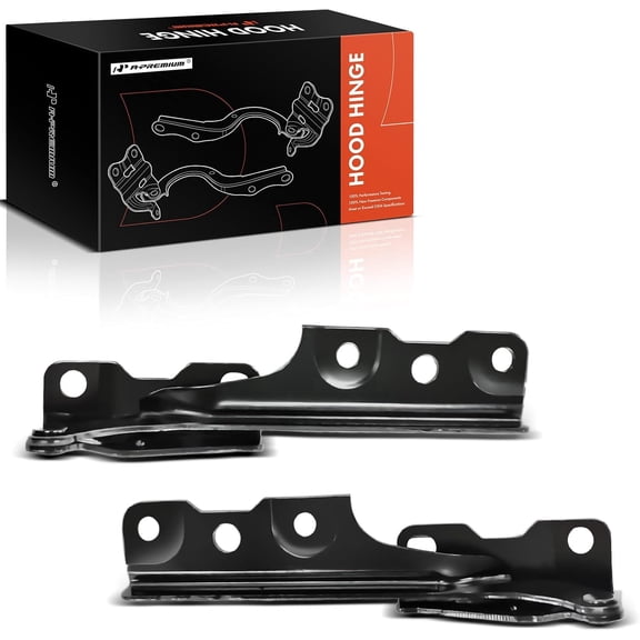 A-Premium Driver and Passenger Hood Hinges Compatible with Mitsubishi Lancer 2002-2003 Sedan, Set of 2 Front Left and Right Side Hood Hinges, Replace# MR487633, MR487634