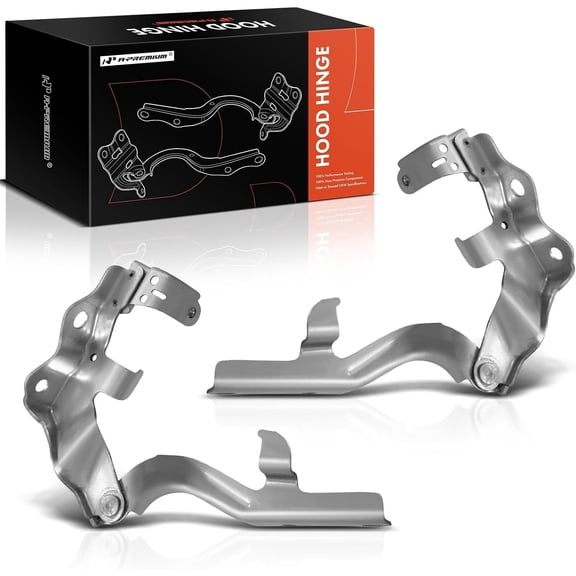 A-Premium Driver and Passenger Hood Hinges Compatible with Toyota Camry 2012 2013 2014, Set of 2 Front Left and Right Side Hood Hinges, Replace# 5341006190, 5342006160