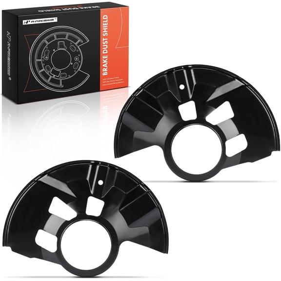 A-Premium Front Driver and Passenger Side Brake Dust Shield Compatible with Ford, Lincoln and Mercury Models - Fusion 2006-2012, MKZ 2007-2012, Zephyr 2006, Milan 2006-2011, 2-PC Set