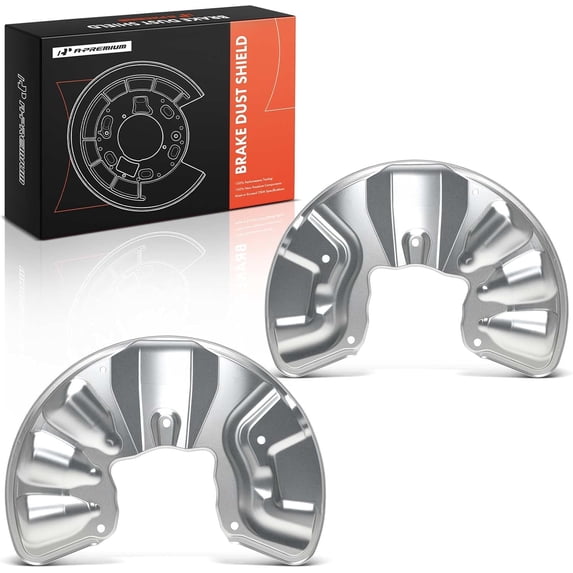 A-Premium Front Driver and Passenger Side Brake Dust Shield Compatible with Mercedes-Benz Models - GLE300d, GLE350, GLE400, GLE43 AMG, GLE450 AMG, GLE550e, GLE63 AMG, GLE63 AMG S, AWD, 2-PC Set