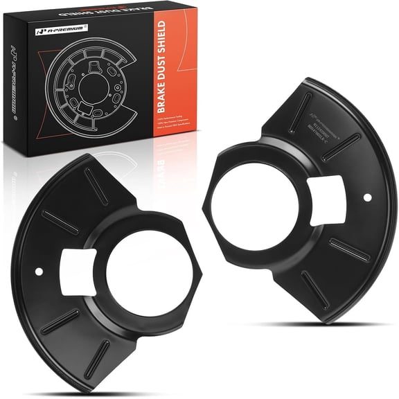 A-Premium Front Driver & Passenger Side Brake Dust Shield Compatible with Ford and Mercury Models - Escape 2001-2012, Mariner 2005-2011, 2-PC Set