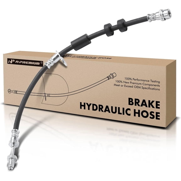 A-Premium Front Driver or Passenger Side Brake Hydraulic Hose Compatible with Ford Models - C-Max 2013-2018, Focus 2012-2018, Transit Connect 2014-2023