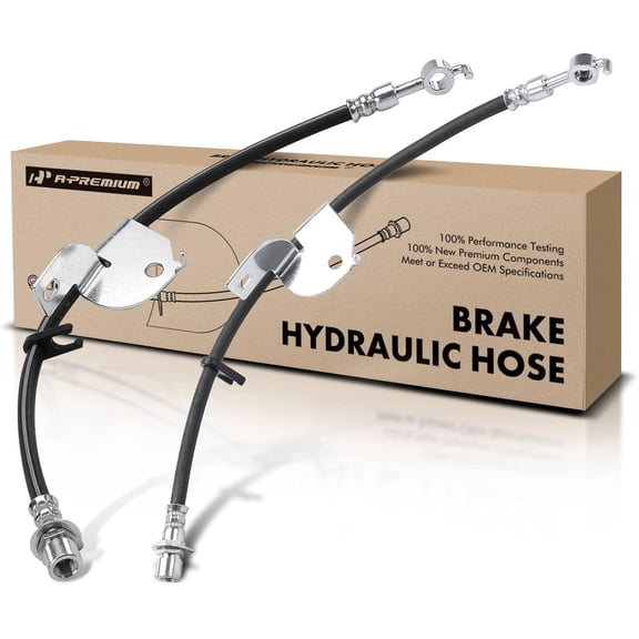A-Premium Front Driver and Passenger Brake Hydraulic Hoses Compatible with Ford Models - F-150 F150 2012 2013 2014 - Pack of 2