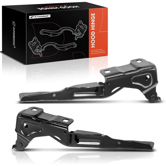 A-Premium Driver and Passenger Hood Hinges | Compatible with Jeep Compass 2017-2023, Set of 2 Front Left and Right Side Hood Hinges