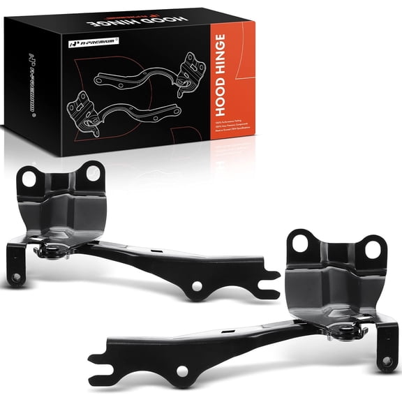 A-Premium Front Driver and Passenger Hood Hinges Compatible with Mazda 3 2010 2011 2012 2013, Sedan or Hatchback, Front Left and Right Side, 2-PC Set