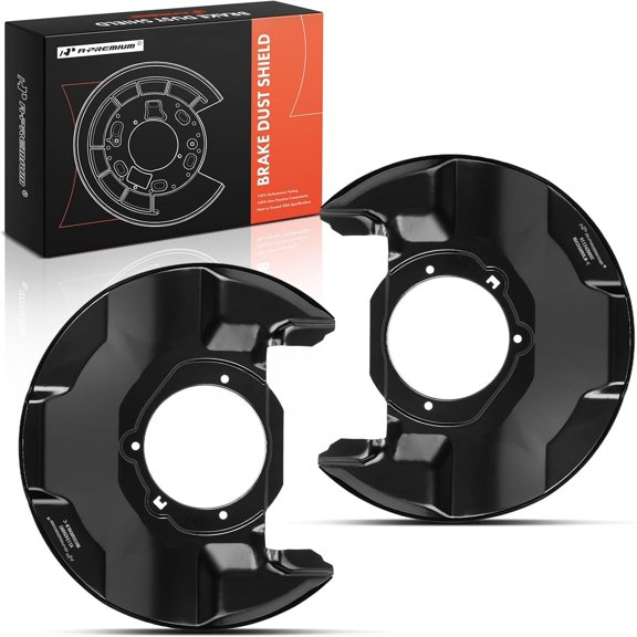 A-Premium Front Driver and Passenger Side Brake Dust Shield Compatible with Honda Models - Accord 2008 2009 2010 2011 2012, 2-PC Set