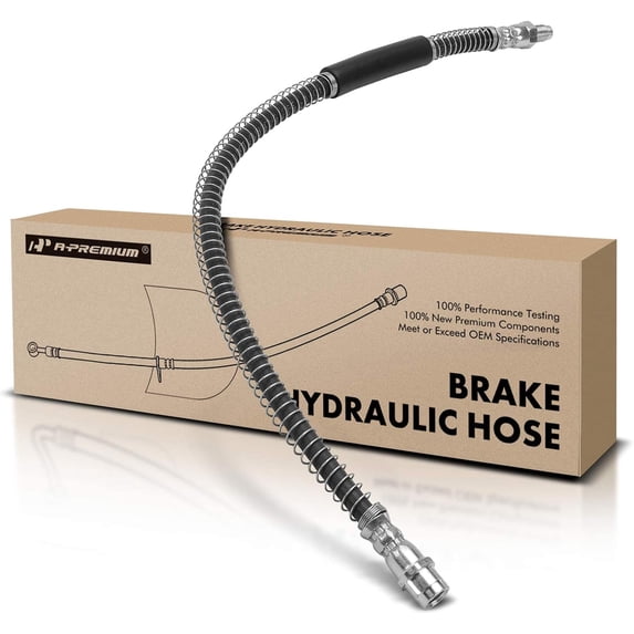 A-Premium Front Driver or Passenger Brake Hydraulic Hose Compatible with Select Mercedes-Benz Models - SL63 AMG 2013-2019, SL65 AMG 2013-2018