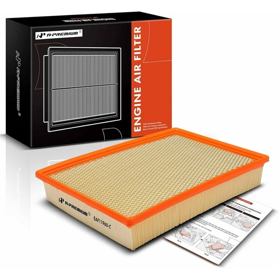 A-Premium Front Engine Air Filter Compatible with Ram 1500 2014-2018, 1500 Classic 2019, 2500 2014-2018, 3500 2014-2018, 4500 2014-2018, 5500 2014-2018, 3.0L 6.4L