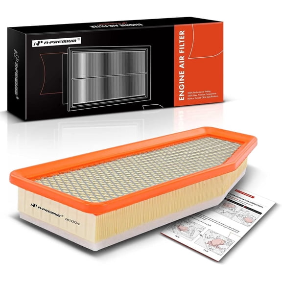 A-Premium Front Engine Air Filter Compatible with Jeep Cherokee 2019 2020 2021 2022 L4 2.0L, Flexible Panel Replace# 68320315AB