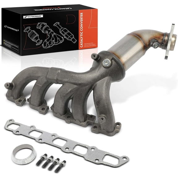A-Premium Front Exhaust Manifold Catalytic Converter Kit Direct-Fit Compatible with Chevy Colorado 2007-2012 & GMC Canyon 2007-2012 & Hummer H3 2007-2008 & Isuzu i-370 2007-2008, 3.7L, EPA Compliant