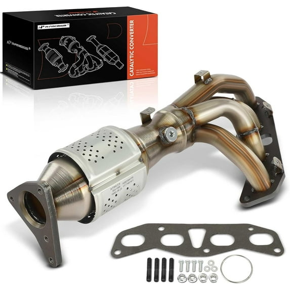 A-Premium Front Exhaust Manifold Catalytic Converter Kit Direct-Fit Compatible with Nissan Frontier 2005-2019 & Suzuki Equator 2009-2012, 2.5L, EPA Compliant