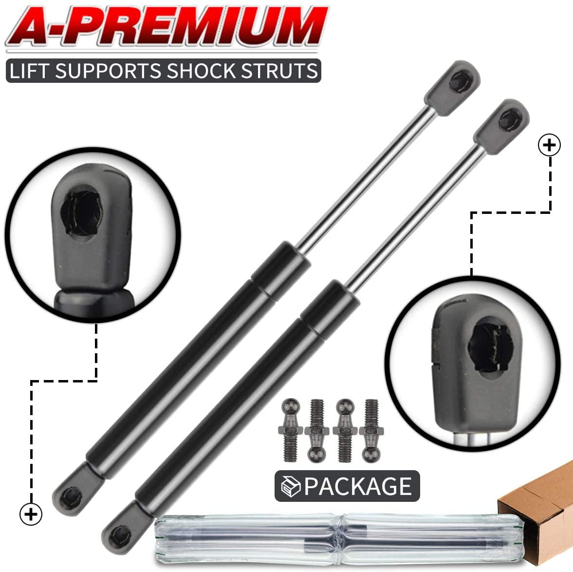 A-Premium Hood Bonnet Lift Supports Shock Struts Replacement for