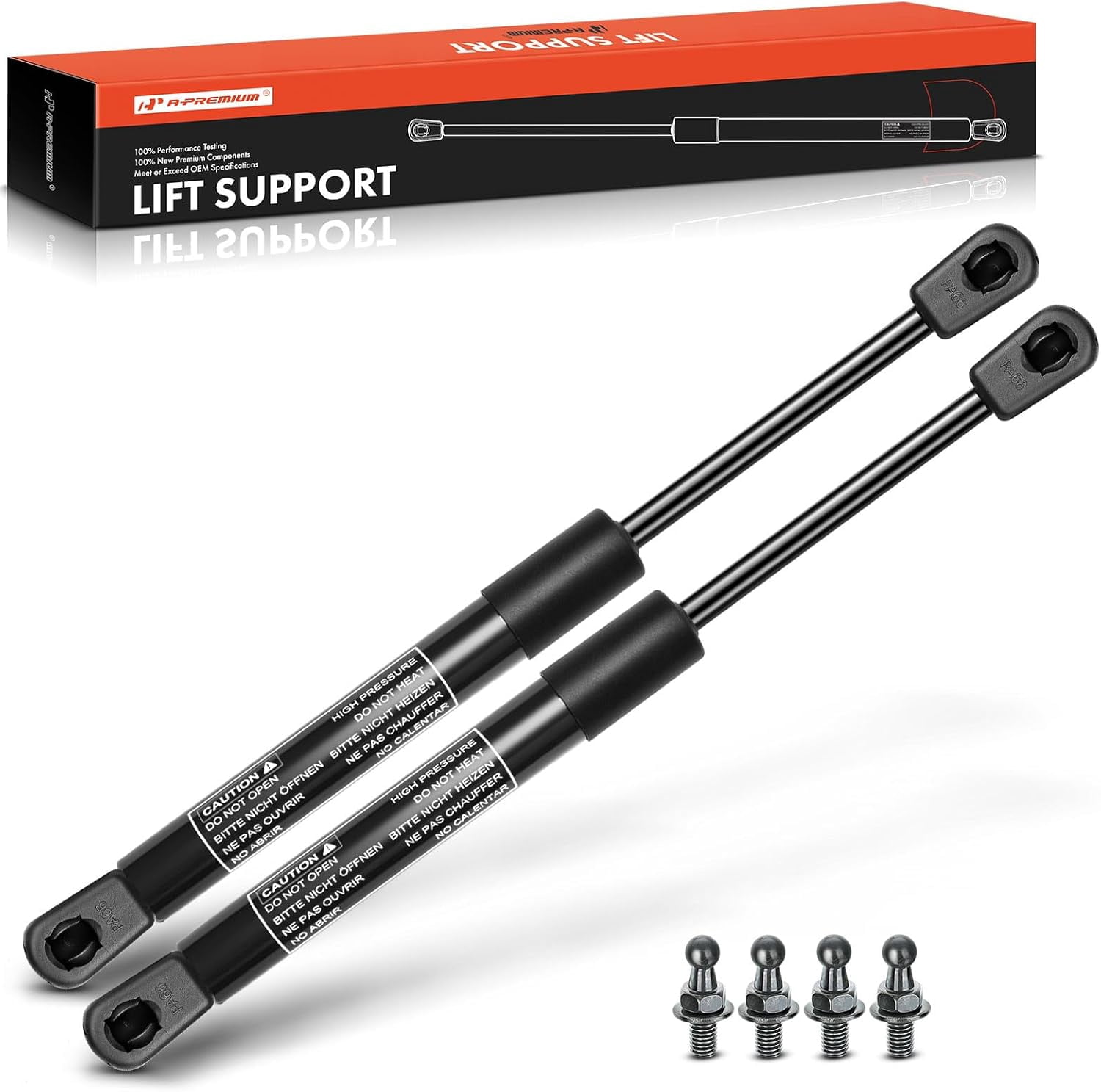 A-Premium Front Hood Bonnet Lift Supports Shock Struts Replacement for Jeep Grand Cherokee WJ 1999-2004 55136764AA 4048 SG404018 2-PC Set