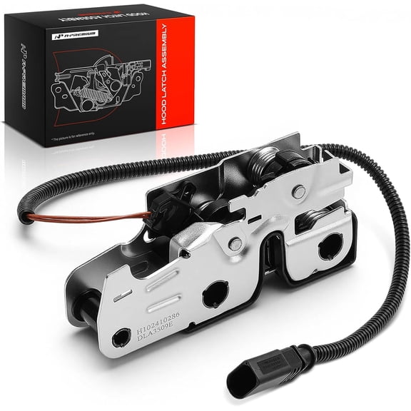 A-Premium Front Hood Latch Lock Assembly Compatible with Volkswagen Vehicles - GTI 2006-2008, Jetta 2005-2010, R32 2008, Rabbit 2006-2009 - Replace# 1K1823509E, 1K1-823-509-E