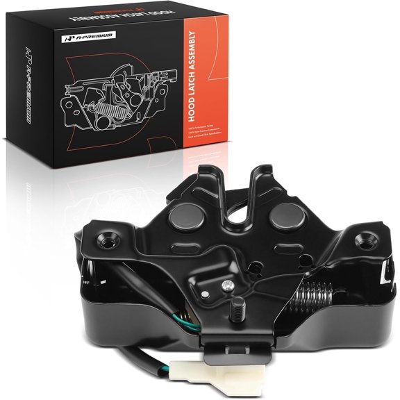 A-Premium Front Hood Latch Lock Assembly Compatible with Toyota & Lexus Vehicles - Land Cruiser 2008-2015, LX570 2008-2015, Front Hood Lock