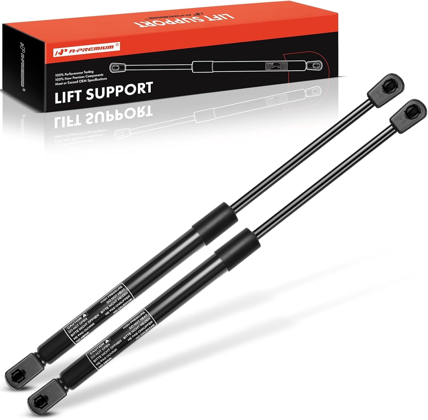A-Premium Front Hood Lift Supports Shock Struts Compatible with Ford and Lincoln Models - Expedition, Navigator, 2018-2021, Sport Utility - Replace# JL1Z16C826-A (2PC Set)
