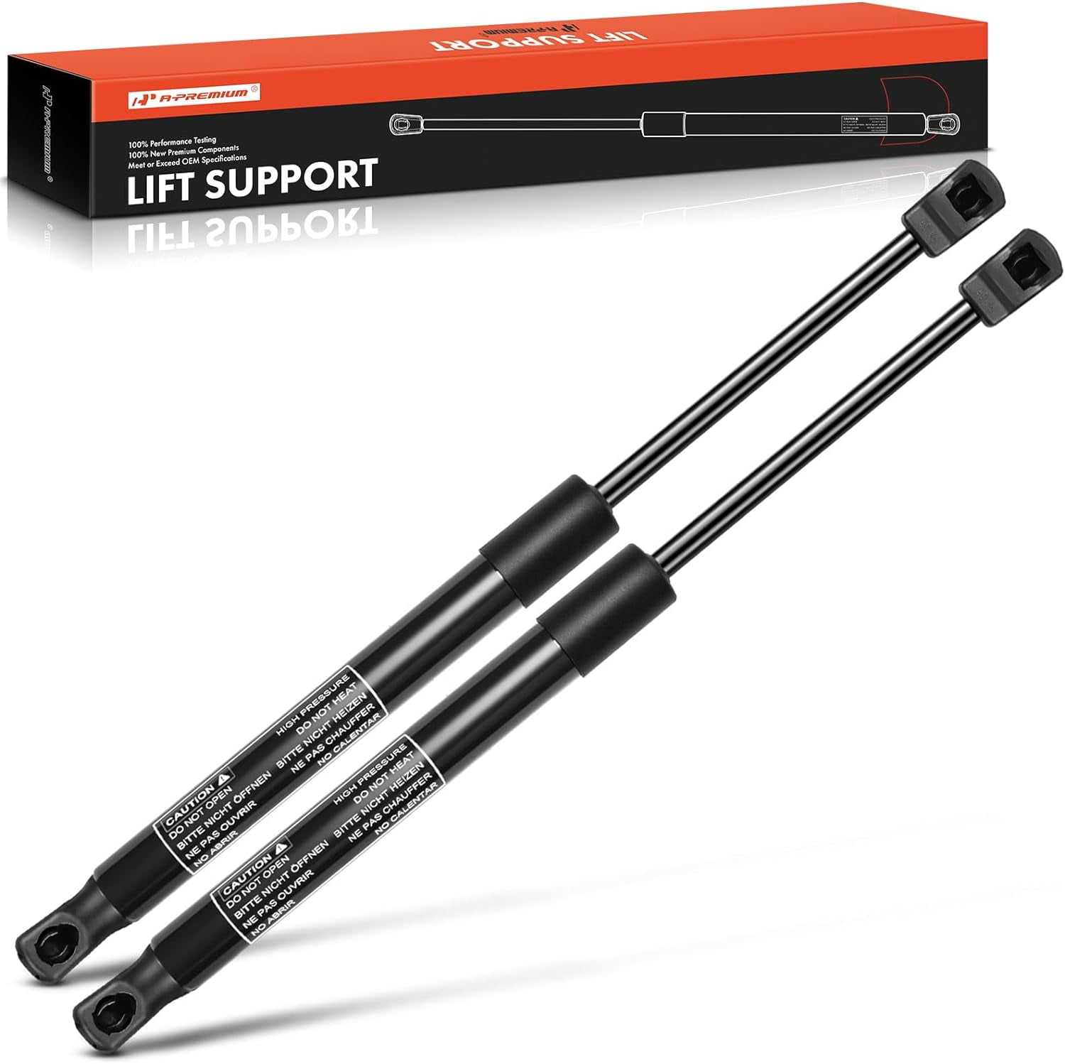 A-Premium Front Hood Lift Supports Shock Struts Compatible with Honda Crosstour 2012-2015 Accord Crosstour 2010-2011 2-PC Set