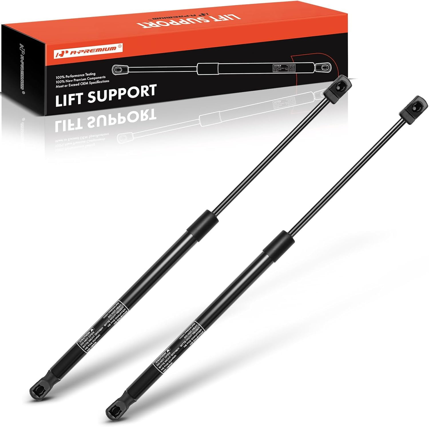 A-Premium Front Hood Lift Supports Shock Struts Compatible with Select Porsche Model - Cayenne 2015 2016 2017 2018 - Replace# 7P5823359A(2-PC Set)