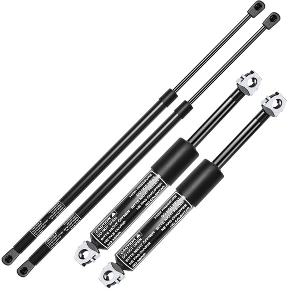 A-Premium Front Hood and Rear Tailgate Lift Supports Shock Struts Compatible with Chevrolet Corvette 1984-1987 Hatchback 4-PC Set