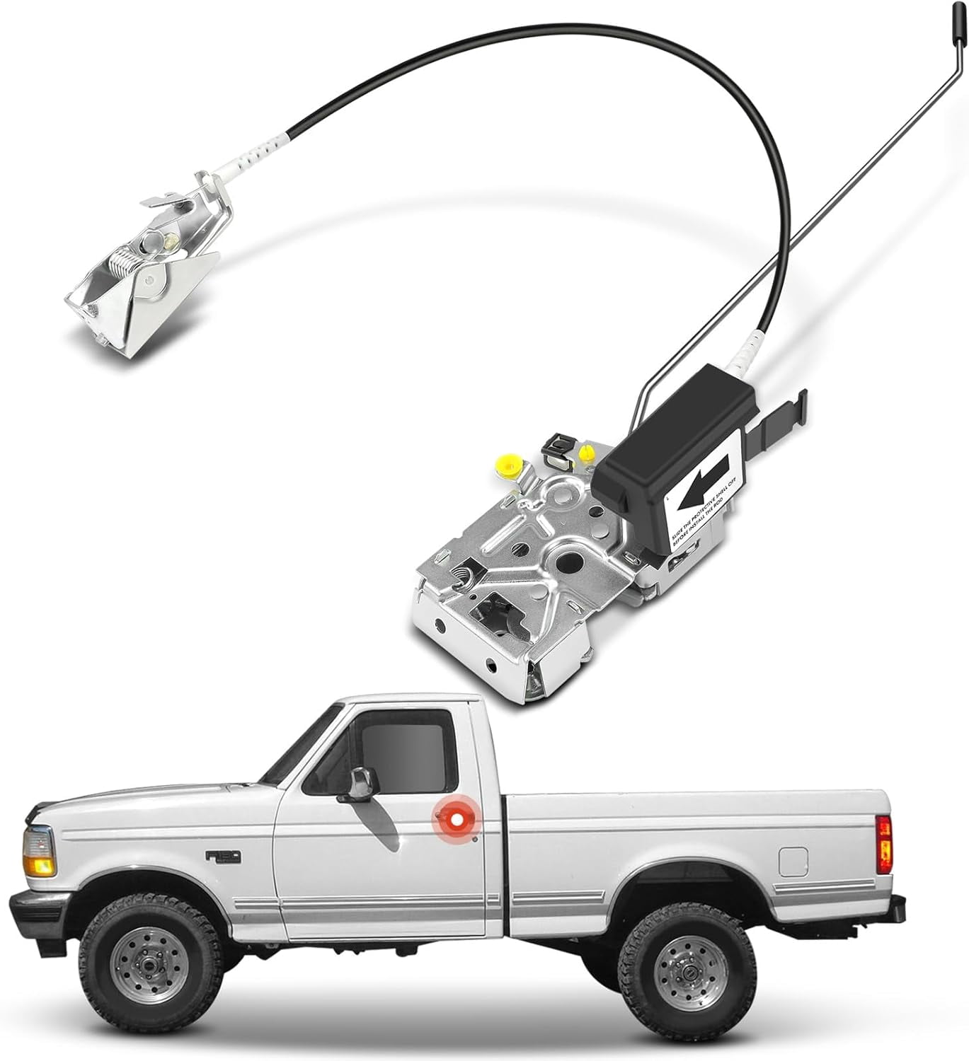 A-Premium Front Left Door Latch Assembly w/Cable Compatible with