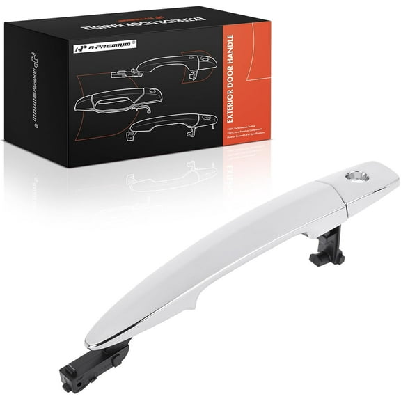 A-Premium Front Left Driver Exterior Door Handle w/Keyhole - Compatible with Nissan Sentra 2013-2019, Murano 2009-2014, Maxima 2009-2014, Leaf 2011-2017, Without Passive Entry