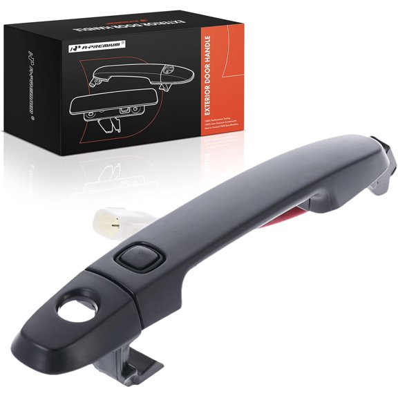 A-Premium Front Left Driver Side Exterior Door Handle with Keyhole & Power Lock Sensor Compatible with Toyota RAV4 2006-2013, Corolla 2009-2013, Prius, with Smart Entry System & Passive Entry