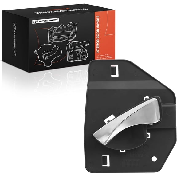 A-Premium Front Left Driver Side Interior Door Handle Compatible with Chevrolet Malibu 2004 2005 2006 2007 2008, Gray Housing with Chrome Lever, Replace# 22727195