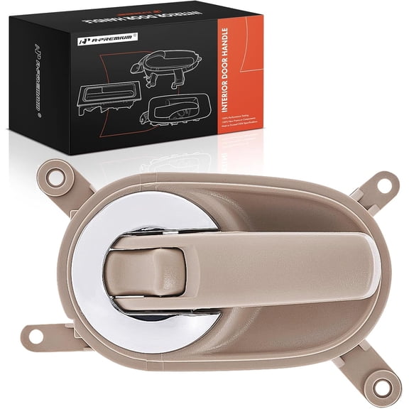 A-Premium Front Left Driver Side Interior Door Handle Compatible with Nissan Quest 2006 2007 2008 2009, Beige, Replace# 80671-ZM70B