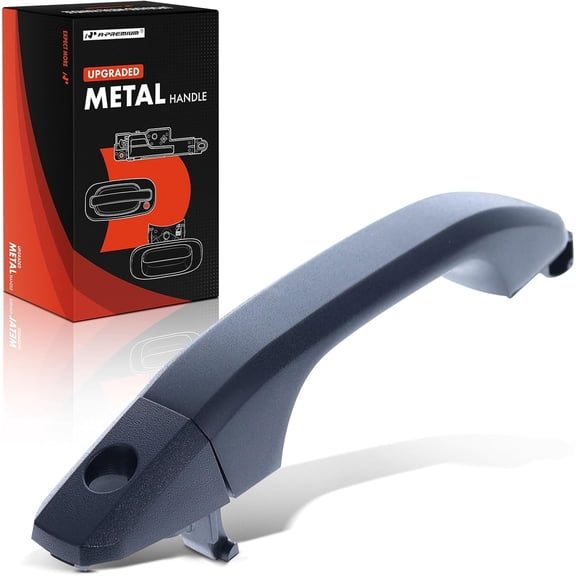 A-Premium Front Left Driver Side Upgraded Metal Exterior Door Handle with Keyhole Compatible with Chevrolet Silverado 1500 LD 2500 3500 4500 HD, Colorado & GMC Sierra 1500, Canyon, Textured Black