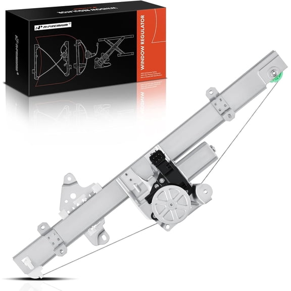 A-Premium Front Left Power Window Regulator with 6-Pin Connector Motor Compatible with Nissan Rogue 2014-2020 Sport Utility, Front Driver Side, with Anti-Clip Function