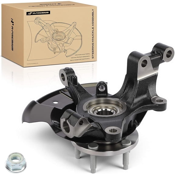 A-Premium Front Left Steering Knuckle Assembly with Hub Bearing & Backing Plate Compatible with Ford Edge 2007 2008 2009 2010