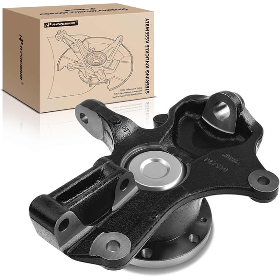 A-Premium Front Left Steering Knuckle & Wheel Bearing Hub Assembly Compatible with Mercedes-Benz NCV3 Series Sprinter 3500 2010-2014, 2015-2017 (RWD), Driver Side