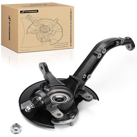 A-Premium Front Left Steering Knuckle & Wheel Bearing Hub Assembly Compatible with Honda Accord 1998 1999 2000 2001 2002 Driver Side
