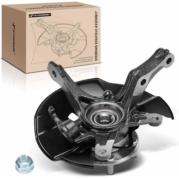 A-Premium Front Left Steering Knuckle & Wheel Bearing Hub Assembly Compatible with Honda Civic 2012, Driver Side