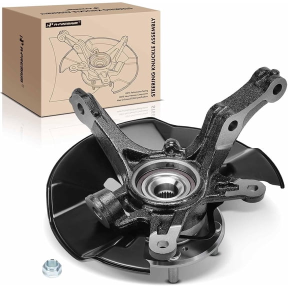 A-Premium Front Left Steering Knuckle & Wheel Bearing Hub Assembly Compatible with Honda Civic 2013 2014 2015 Driver Side