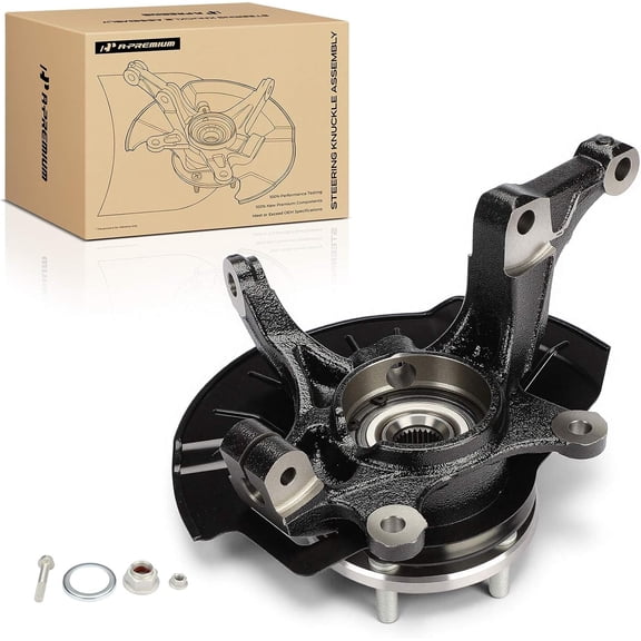 A-Premium Front Left Steering Knuckle & Wheel Bearing Hub Assembly Compatible with Kia Soul 2014 2015 2016, Driver Side