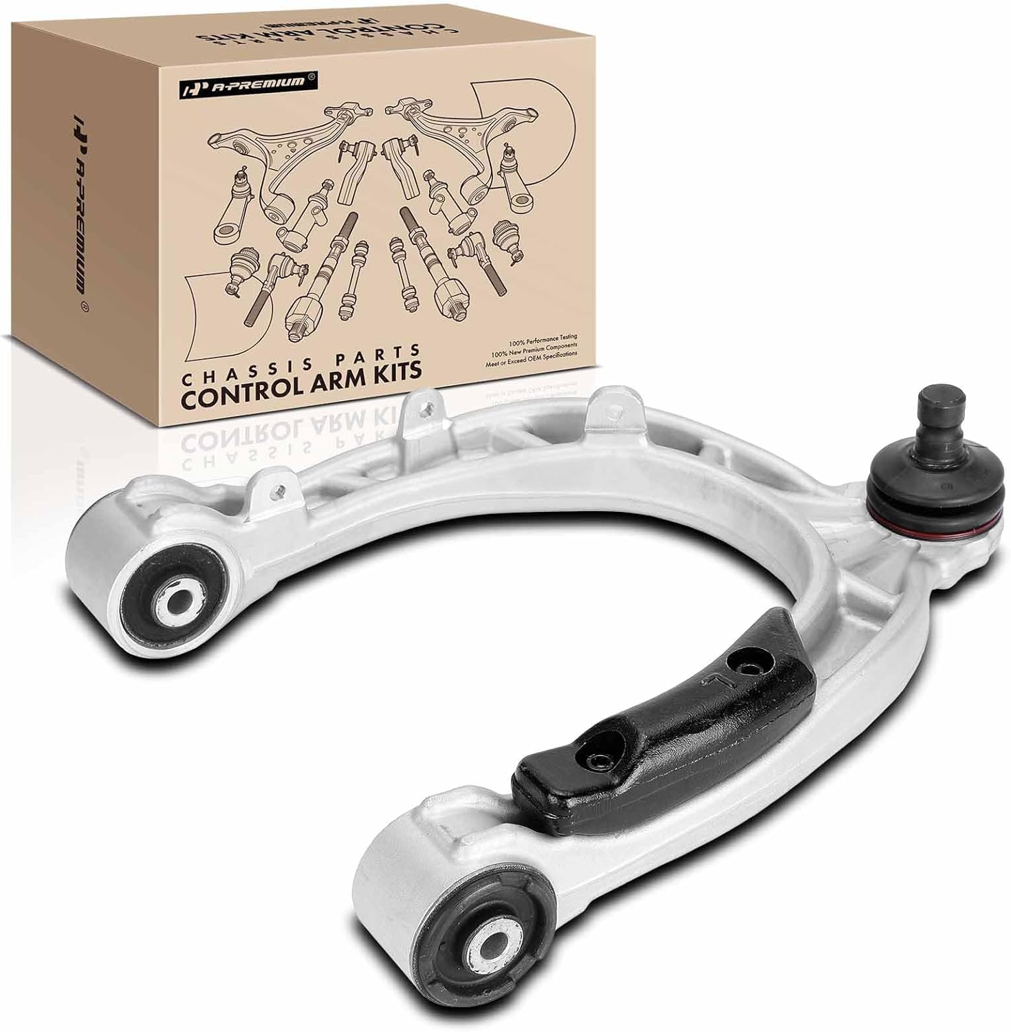 A-Premium Front Left Upper Control Arm with Ball Joint ＆ Bushing, Compatible with Chevy Avalanche Silverado 1500 Suburban 1500 Tahoe ＆ GMC S並行輸入 A-Premium Front Left Upper Control Arm with Ball Joint Compatible