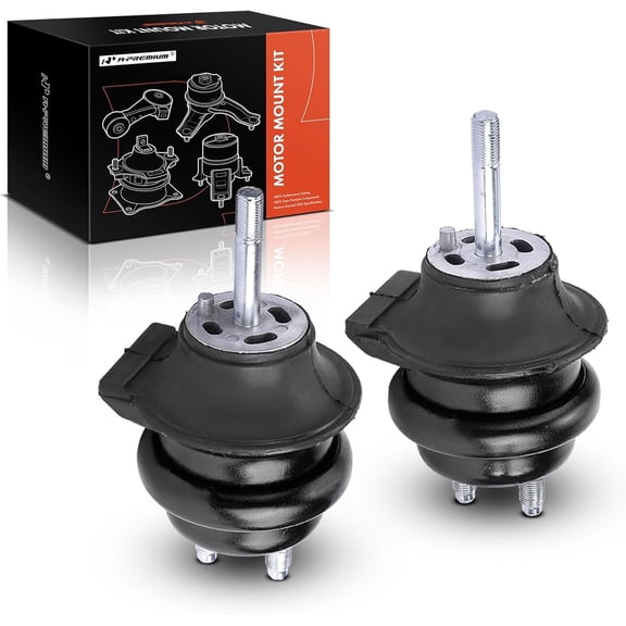A-Premium Front Left and Right Engine Motor Mount Kit Compatible with Lexus IS300 2001-2005, GS300 1998-2005, 3.0L, 2-PC Set, Replace# 1236146190