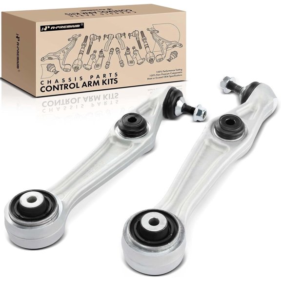 A-Premium Front Lower Rearward Suspension Control Arms Assembly Compatible with Tesla X 2016-2020 Left and Right 2-PC Set