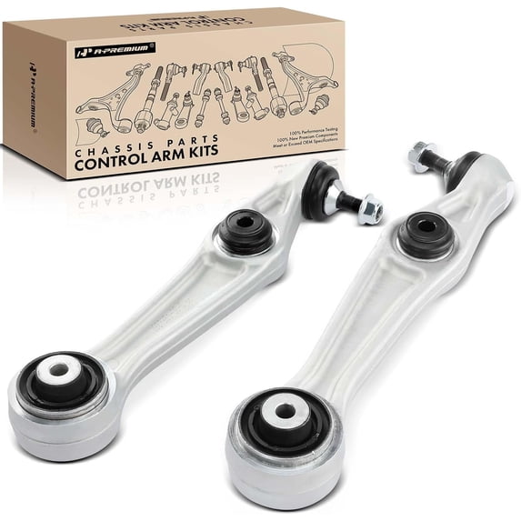 A-Premium Front Lower Rearward Suspension Control Arms Assembly Compatible with Tesla X 2016-2020 Left and Right 2-PC Set
