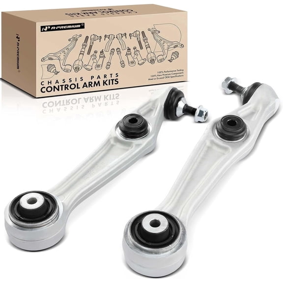 A-Premium Front Lower Rearward Suspension Control Arms Assembly Compatible with Tesla X 2016-2020 Left and Right 2-PC Set