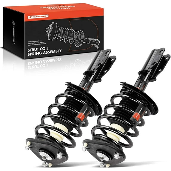A-Premium Front Pair (2) Complete Strut & Coil Spring Assembly Compatible with Cadillac DeVille 2000-2005 & Buick LeSabre 2000-2005 & Oldsmobile Aurora 2001-2003, Driver and Passenger Side